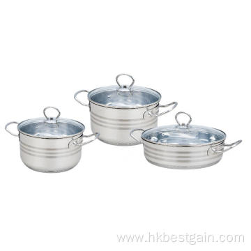 Stainless Steel Casserole With Liner Handle And Knobs